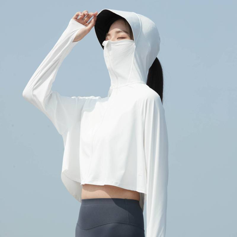 新款黑膠帽簷防曬衣女士防紫外線防曬服衫 新款黑膠帽簷防曬衣女士防紫外線防曬服衫